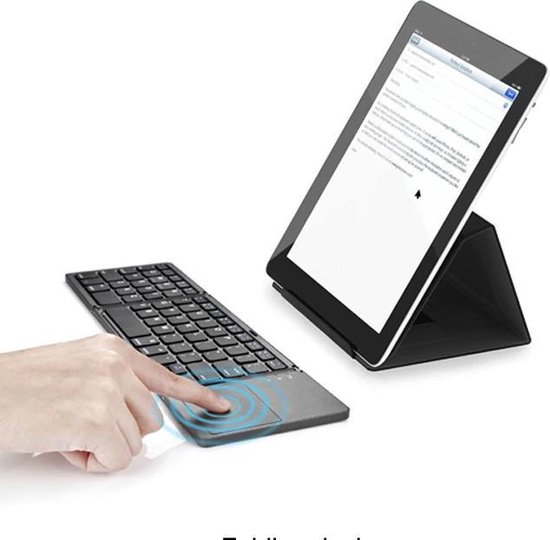 Opvouwbaar Bluetooth toetsenboord met touchpad
