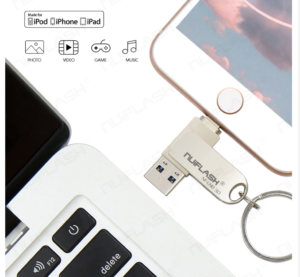 3 in 1 Multi Functionele Flashdrive USB Stick voor iPhone, iPad, iPod -> 16 GB